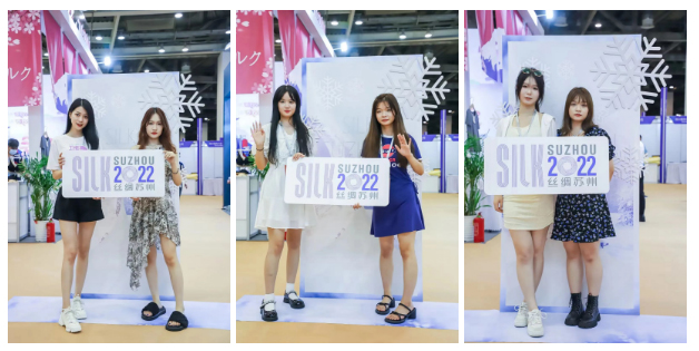 “丝绸苏州2022”展览会第二天，线上线下同步推广，多渠道为展商赋能